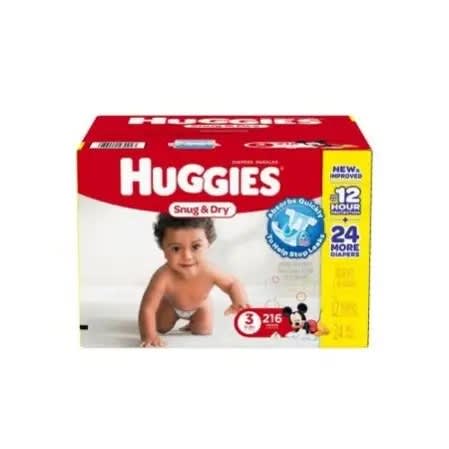 216 huggies diapers