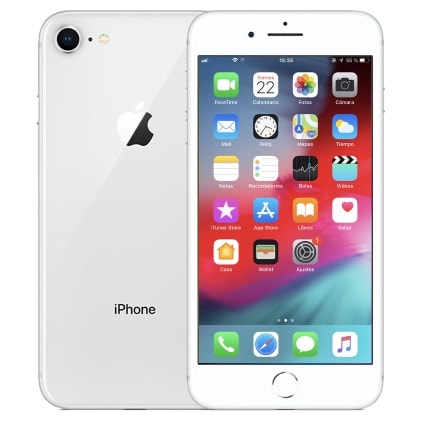 Apple iPhone 8   4.7"   GB ROM + 3GB RAM   Silver + Free Pouch