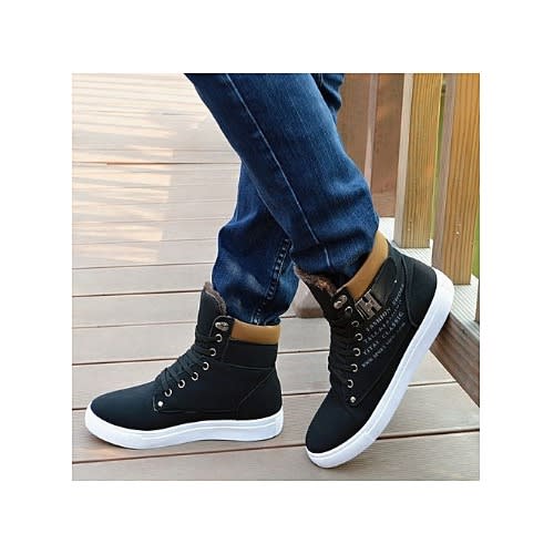 casual high top suede sneakers
