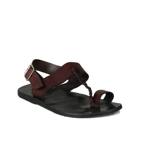 HZB Men's Leather Strap Sandals - Brown | Konga Online Shopping