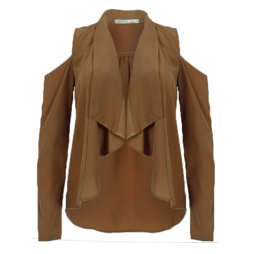 open shoulder blazer