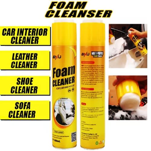 Multifunctional Axyu Foam Cleaner Spray To Clean Car & House Lemon ...