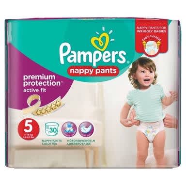 pampers premium protection size 5 nappy pants