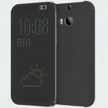 htc desire 620 dot view smart flip cover black