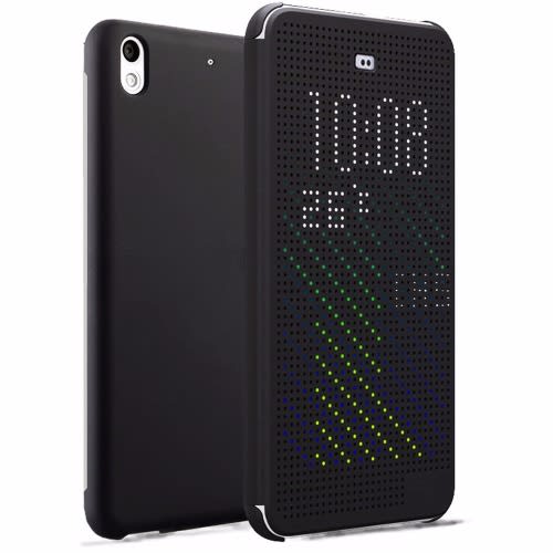 htc desire 820 dot view flip case black