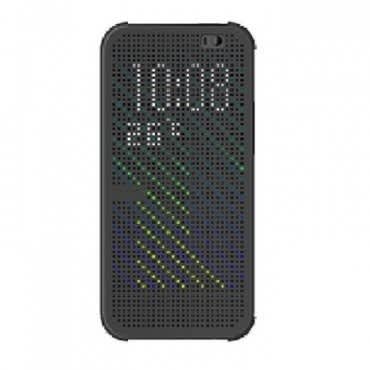 htc one m8 dot view case cover black