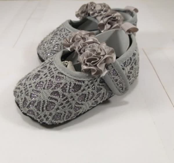 grey baby girl shoes