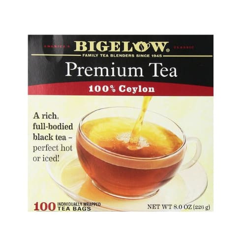 Bigelow 100 Count Premium Blend Black Tea,100 Ceylon 8oz 226g Konga