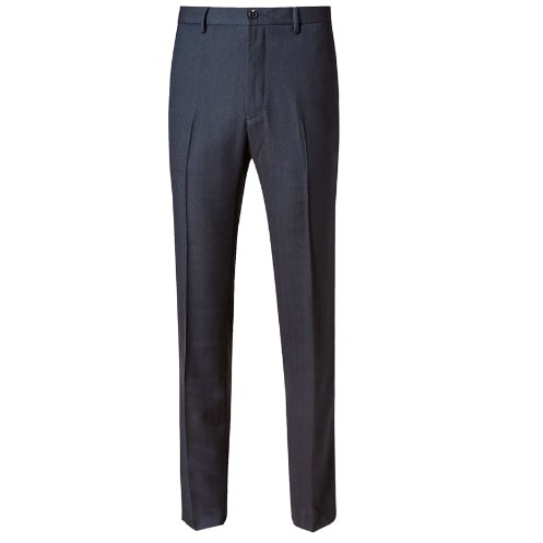 flat front slim fit trousers