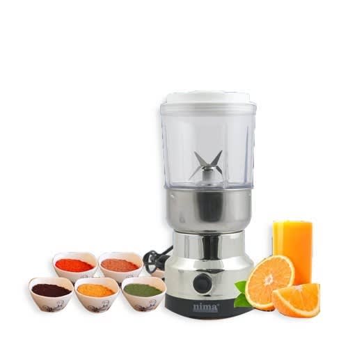 Nima Electric Grinder & Blender Stainless Steel Big 2 In 1