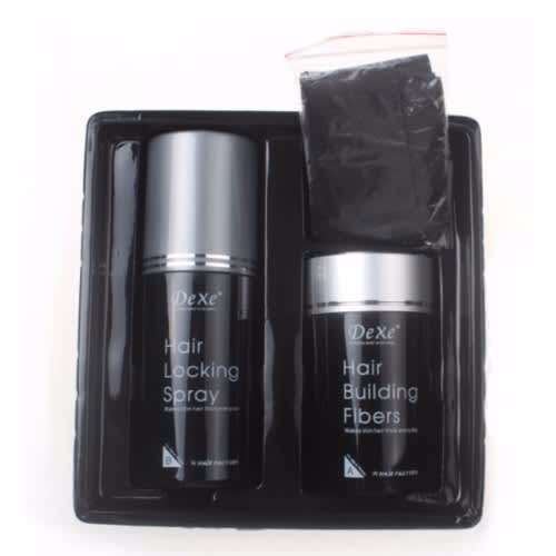 Hair Building Fiber And Spray For Baldthinning Hair