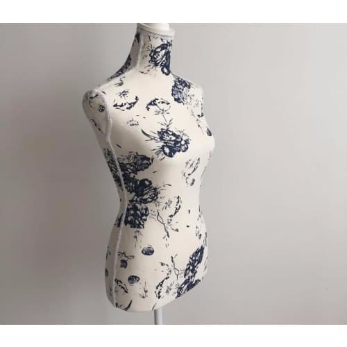 A S Half Body Display Pinnable Foam Dress Form Mannequin Blue