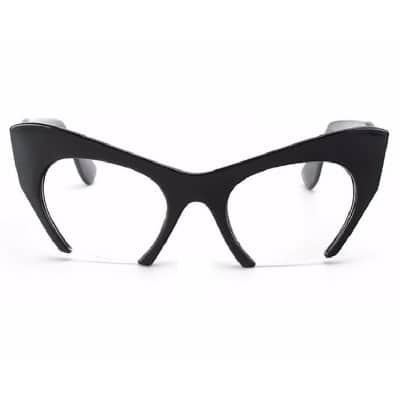 cat eye glasses half frame