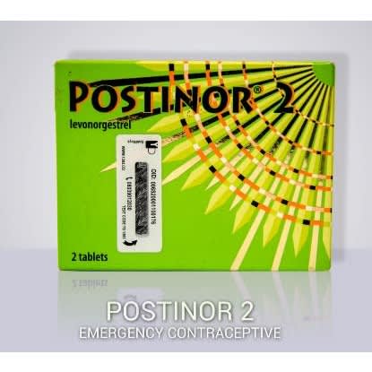 Postinor 2 Emergency Contraceptive - A roll of 12 packs.