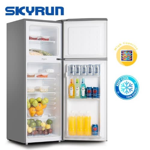Skyrun Double Door Top Mount Fridge (bcd138hc) 138 Litres Konga