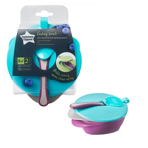 Baby Weaning Travel Feeding Bowl with Spoon 