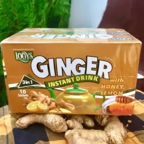 Ginger Instant Drink With Honey & Lemon 10 Sachets 2 Packets