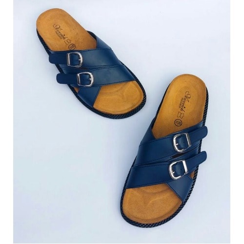 Realwon Male Buckled Slippers - Blue | Konga Online Shopping