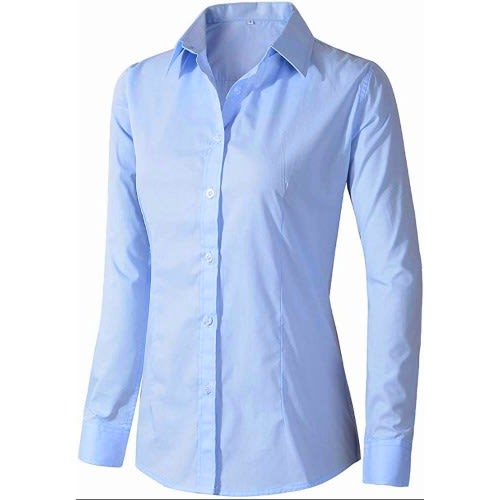Light blue dress best sale shirt womens