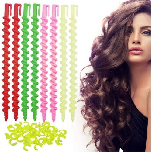 S & Co Plastic Spiral Hair Curlers - Multiple Colors 20Pieces | Konga  Online Shopping