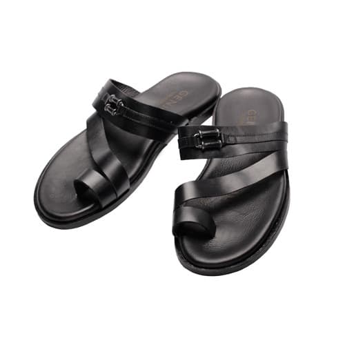 Genio Black Toe Slippers | Konga Online Shopping