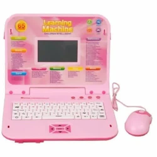 pink toy laptop