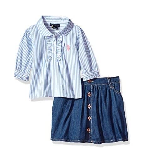 Us polo assn girls skirts top