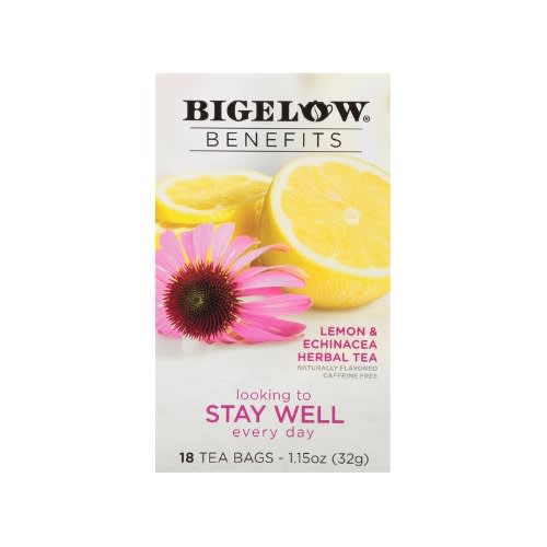 Bigelow Benefits Lemon Echinacea Herbal Tea 18 Tea Bags Pack Of 1