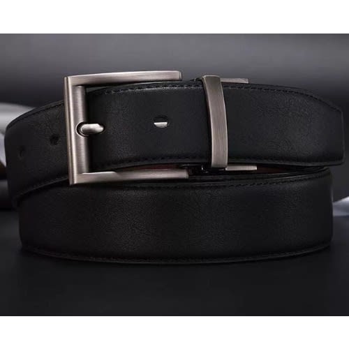 Perry Ellis Men s Luxury Reversible Leather Belt Black Brown