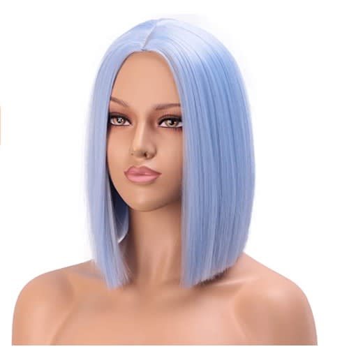 Synthetic Straight Hair Wigs- Light Blue | Konga Online Shopping