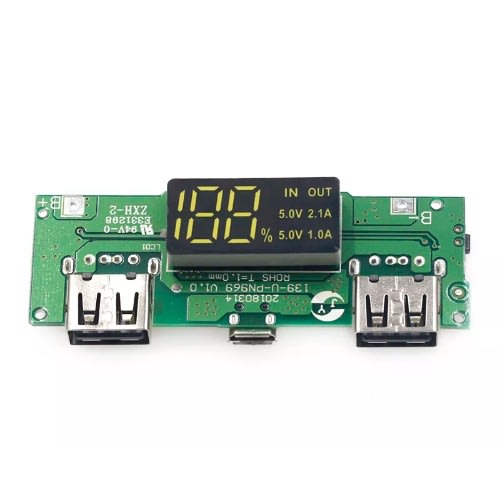 Dual USB 18650 Battery Charger Power Bank Module With Digital LED | Konga  Online Shopping