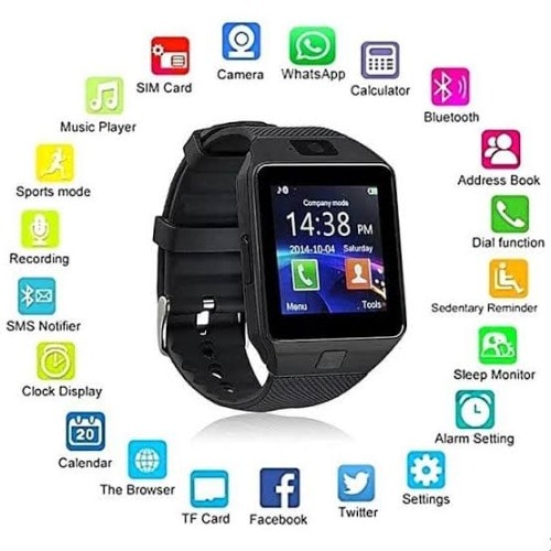 Dz09 bluetooth best sale smart wrist watch