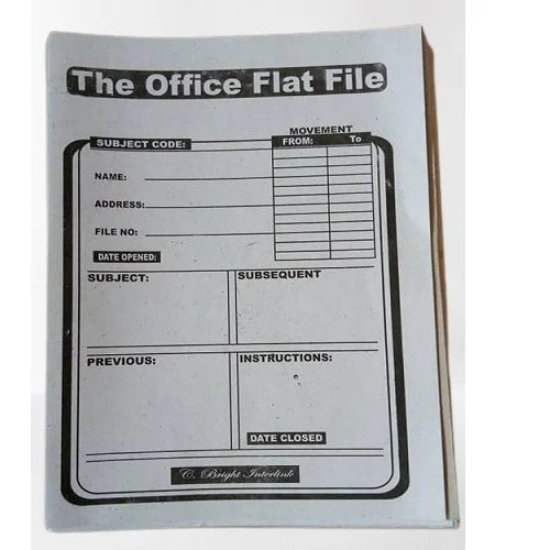 Office Flat File - 48 Pieces + 5 Packects Of Office File Tag | Konga Online  Shopping