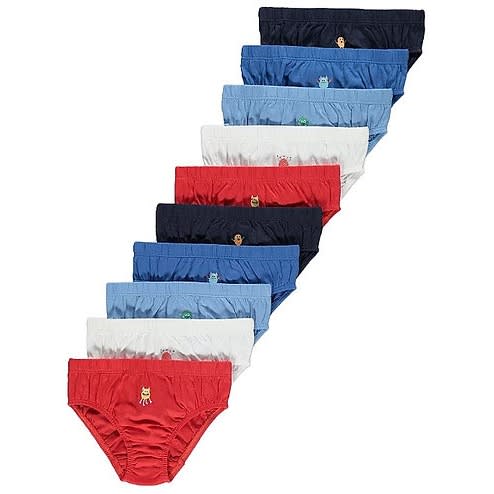 Calzoncillos Niño Años Pack 10 Bragas Primark Animal Print