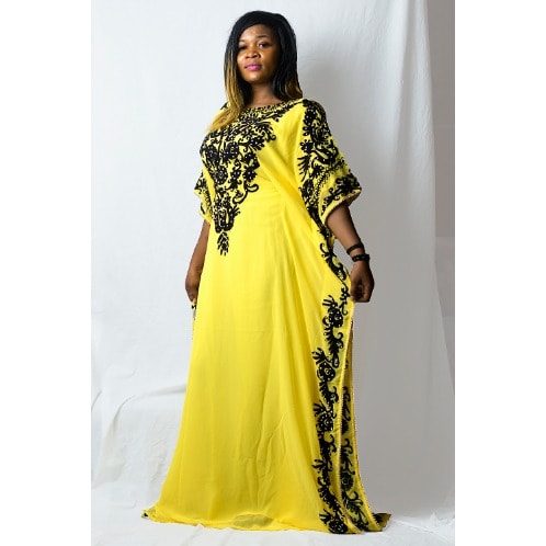 kaftan with embroidery