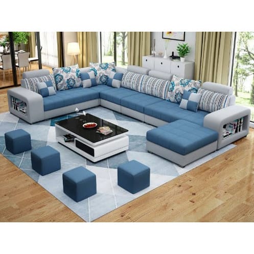 Classic Noble 8 Seaters U Shape Sofa Free Center Table Konga
