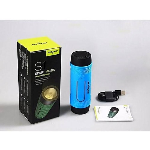S1 Wireless Bluetooth Flashlight Speaker - Blue.