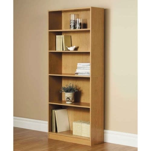 Handys Wide 5 Shelf Standard Bookcase, Mainstays Orion 32 3 Shelf Wide Bookcase