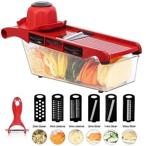 Kitchen Chef Mandoline Fruits And Vegetables Slicer With 6