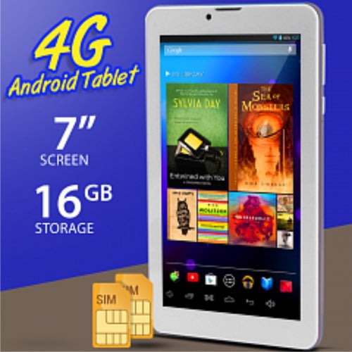 sim enabled kid s tablet 7inche 4g 16gb dual camera powerbank blue