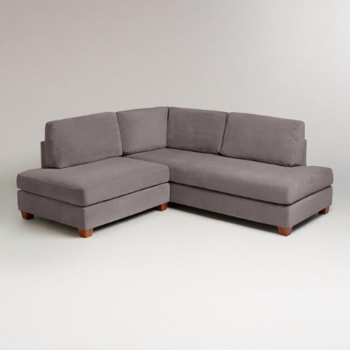 O2 Grey Sectional Sofa Chaise And, Small Sectional Sofa With Chaise And Ottoman