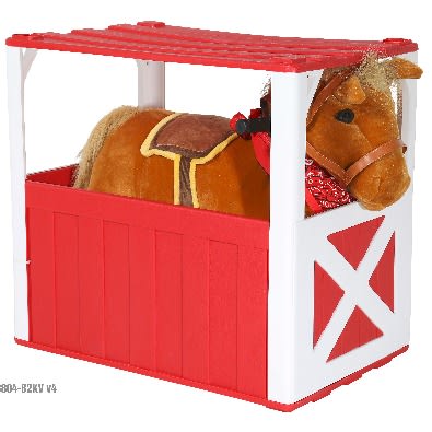 stable buddies 6v plush pony ride on