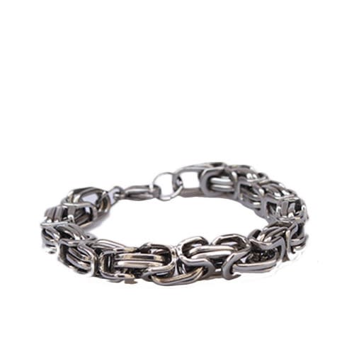 Elite Men's Big Stainless Steel Bracelet - Silver | Konga Online Shopping