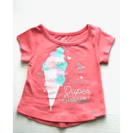 Falls Creek Baby Girl Short Sleeve T Shirt Top Ice Cream Konga