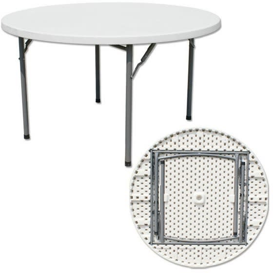 Inn Folding Round Banquet Table Grey, Round Folding Banquet Tables