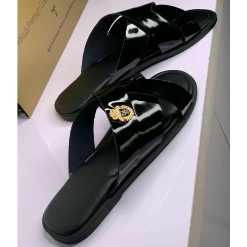 Realwon Male Crossed Leather Slippers | Konga Online Shopping