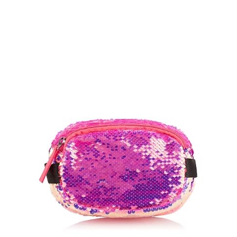 pink sequin fanny pack