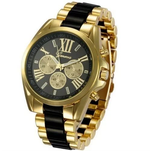 Geneva Unisex Wrist Watch Black gold Konga Online Shopping