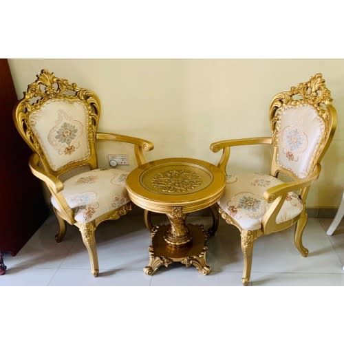 Coffee table best sale with 2 chairs