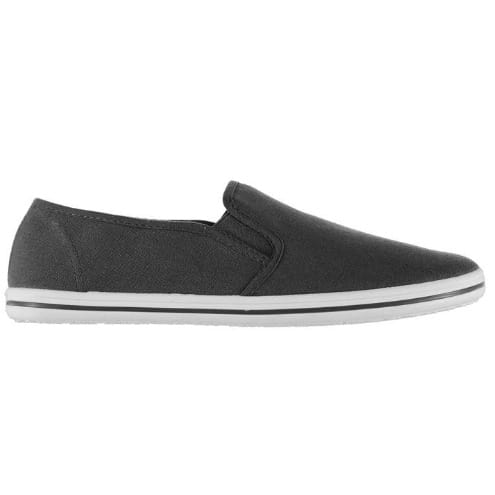 mens grey canvas slip on shoes